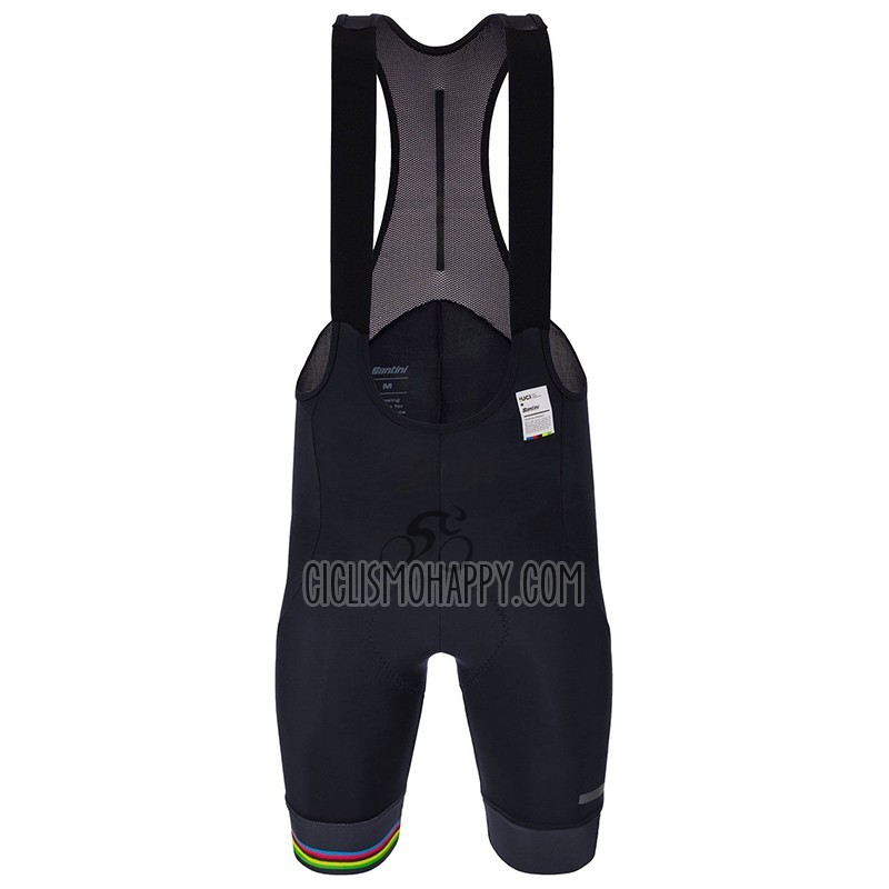 UCI Mondo Campione Cycling Jersey Bib Short 2023 Men Short Sleeve Rainbow